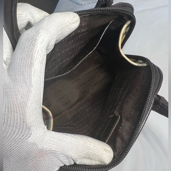 Burberry Beige/Brown House Check PVC Pochette (Alma Nano Style) - Picture 10 of 12